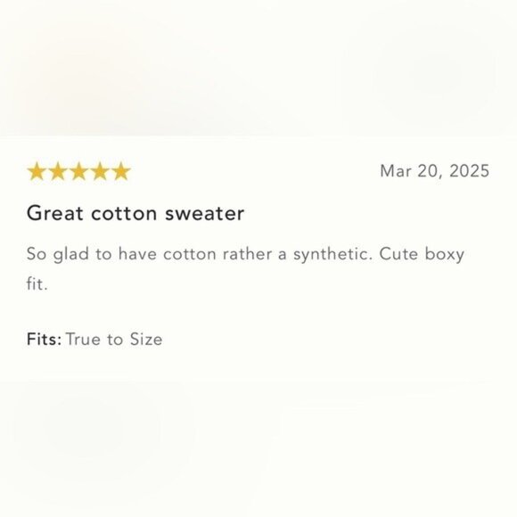 NWT Size XXS (P2P 20") - The Chandler Relaxed Cotton Sweater  (NWT US$ 168) - Picture 9 of 16